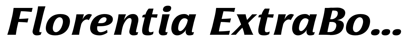 Florentia ExtraBold Italic